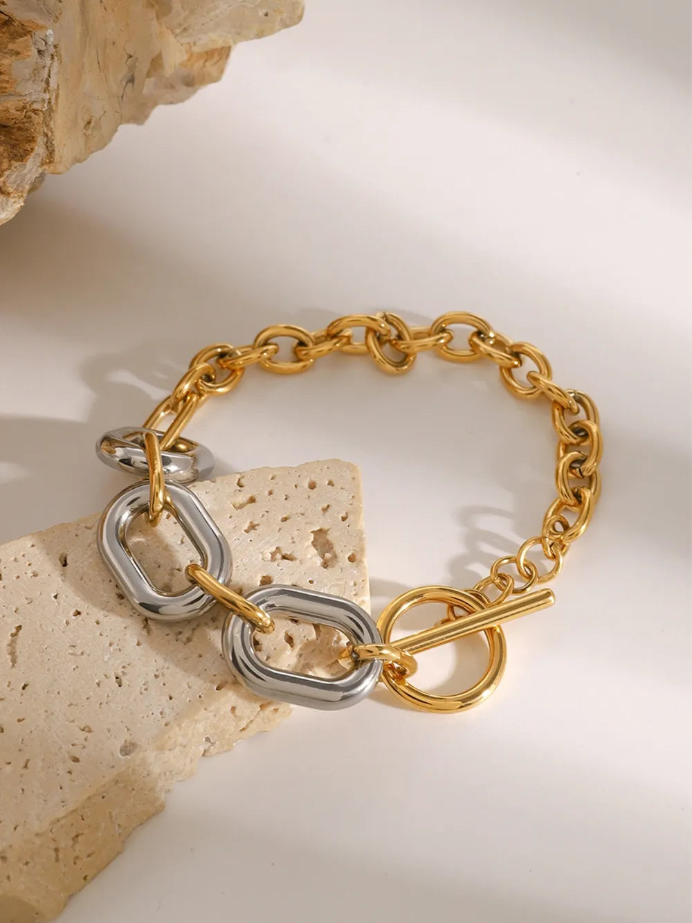Gabrielle Gold-Tone Chain Bracelet