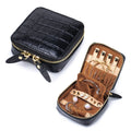 Bijou Croc-Textured Travel Jewelry Case