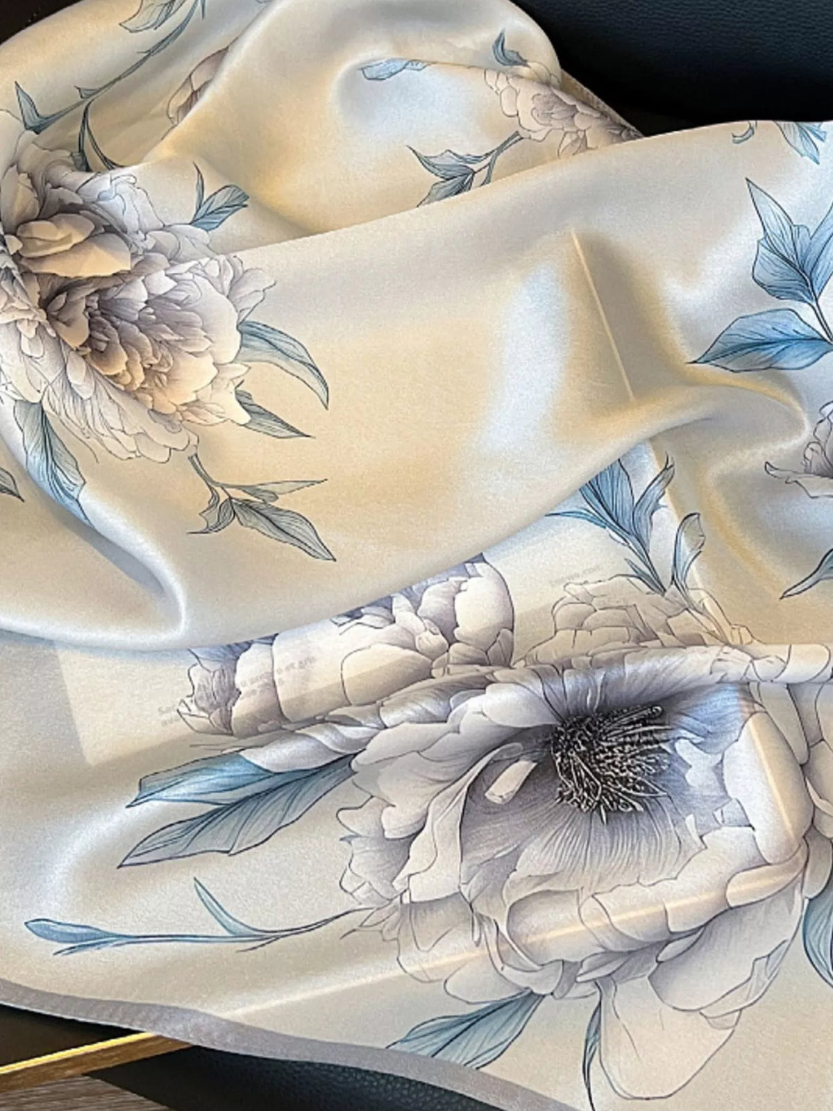 Fleur Floral Silk Square Scarf