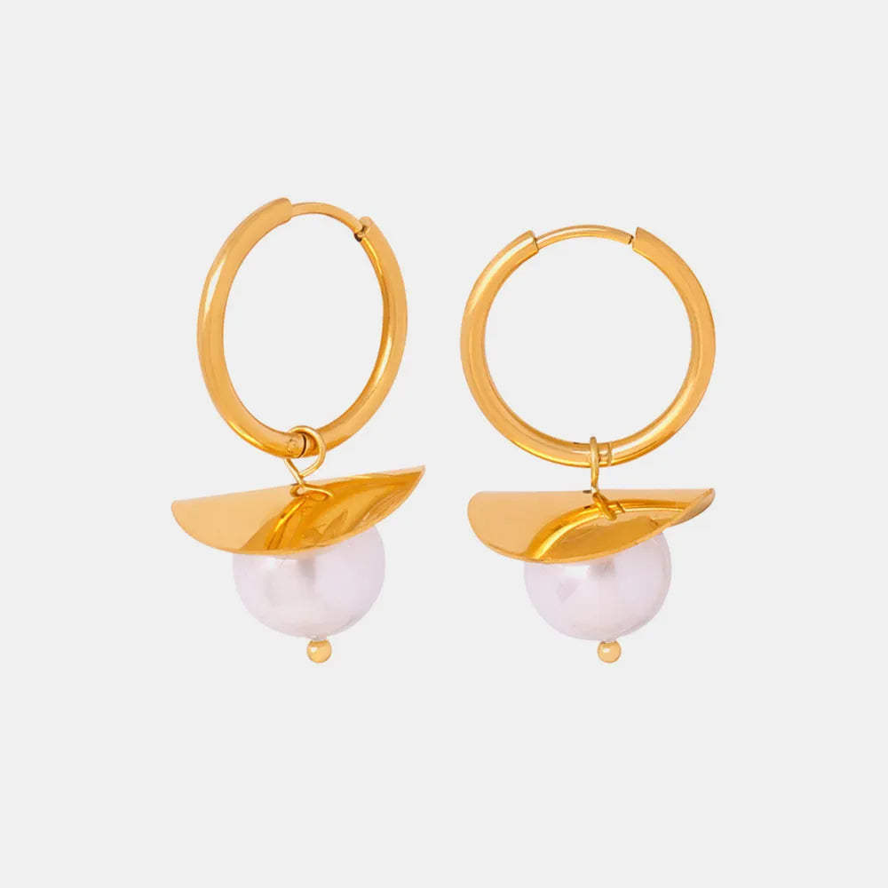 Céline Bead Dangle Earrings – 18K Gold-Plated