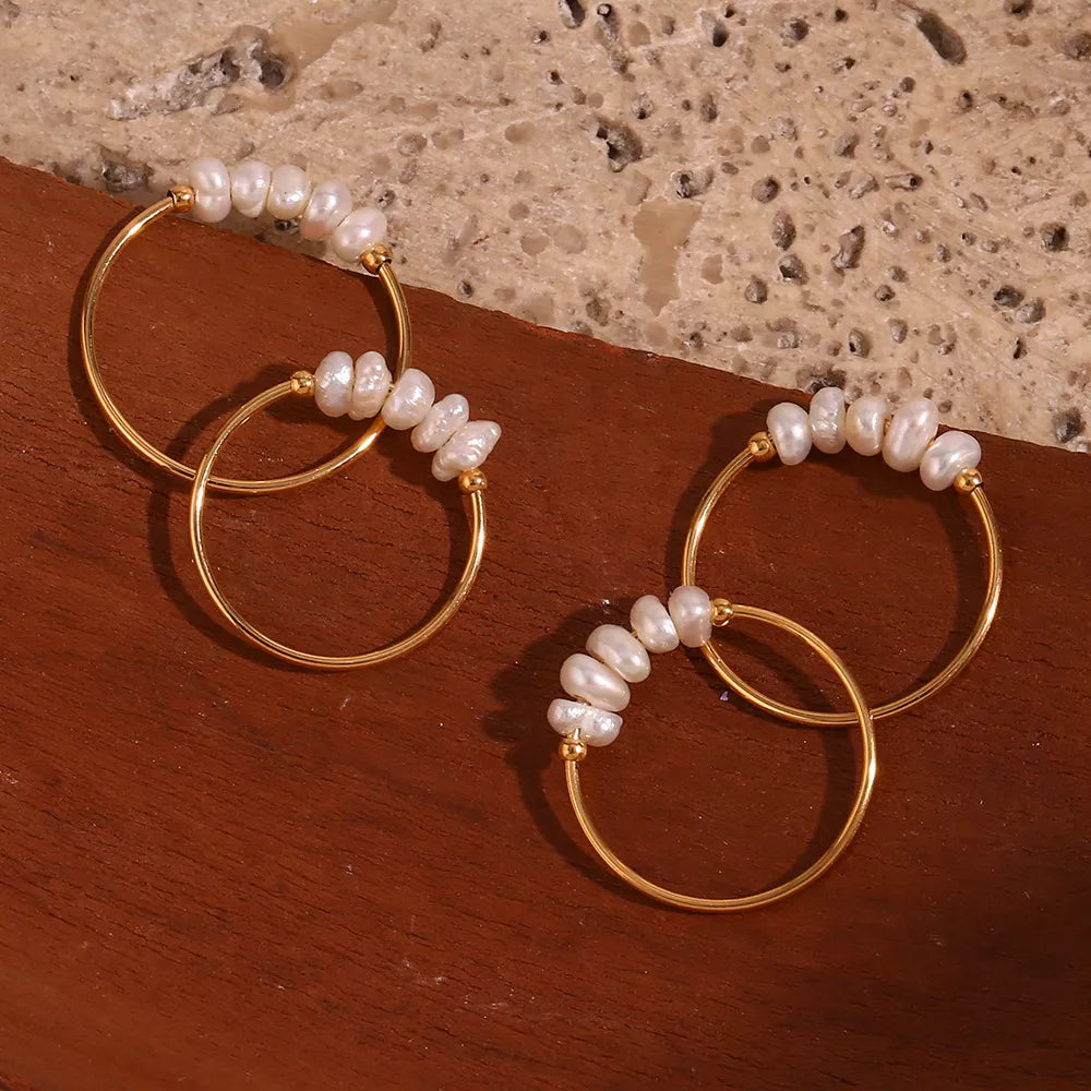 Anaïs Freshwater Baroque Pearl Ring – 18K Gold-Plated