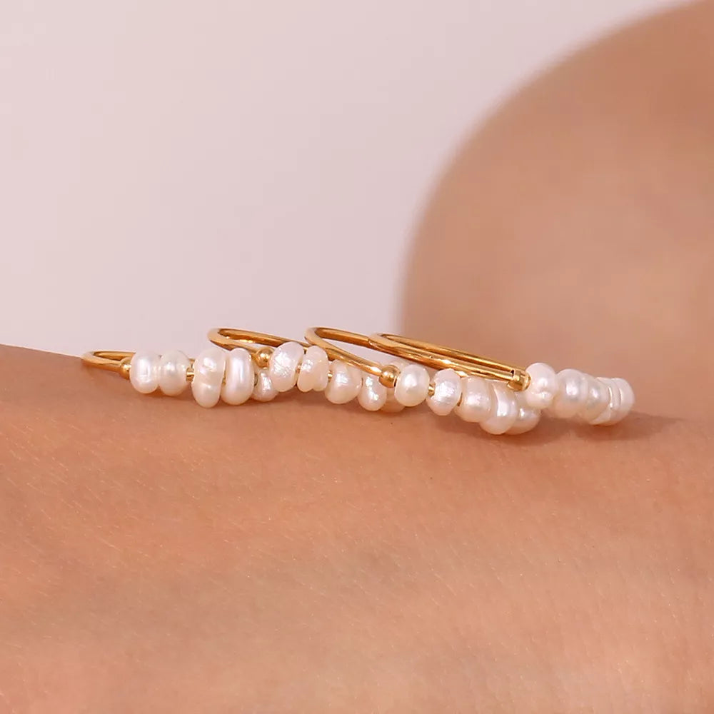 Anaïs Freshwater Baroque Pearl Ring – 18K Gold-Plated
