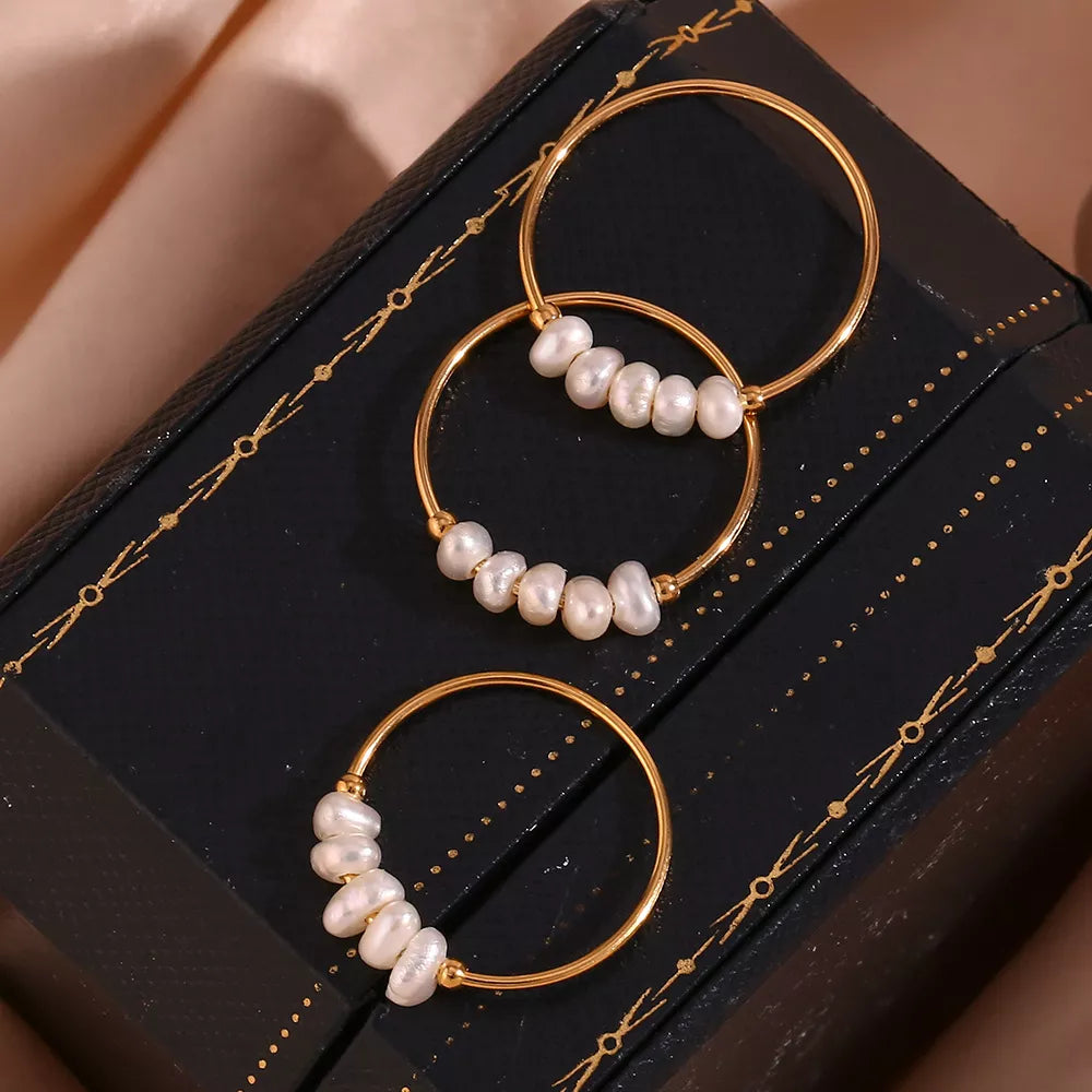 Anaïs Freshwater Baroque Pearl Ring – 18K Gold-Plated