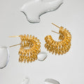 Estelle 18K Gold-Plated C-Hoop Earrings